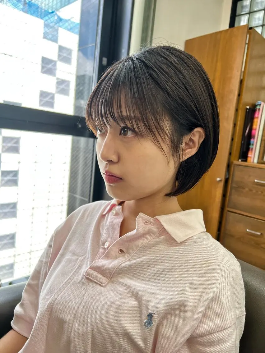 ショート カラー 透明感カラー/ イルミナカラーヒロキのヘアスタイル