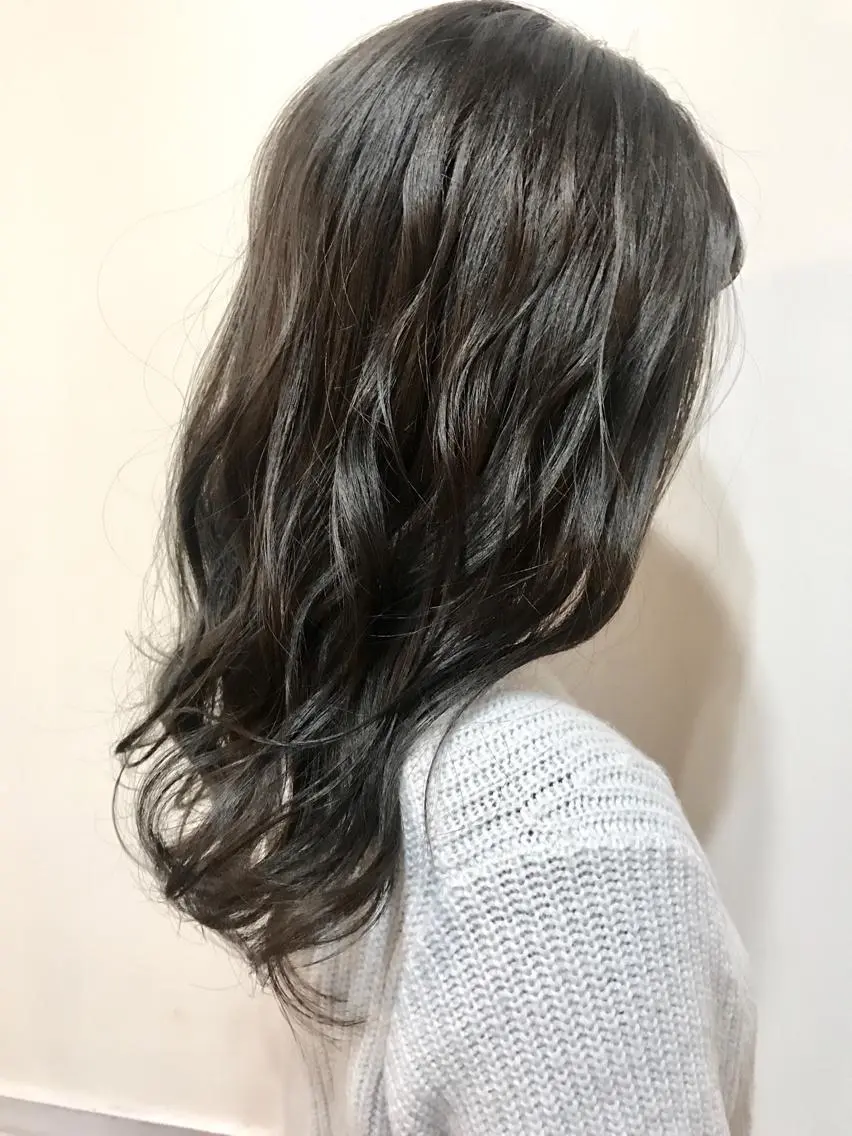 セミロング アッシュ 女性専用サロン 【中崎町】ゆきみのヘアスタイル