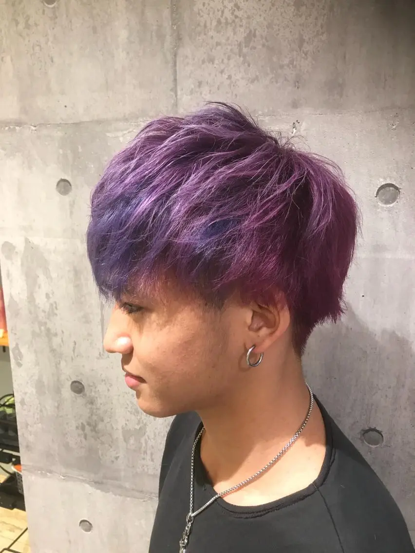 ミディアム カラー パーマ ヘアアレンジ メンズ キッズ ネイル マツエク・マツパ メンズブリーチ ブリーチ カット ヘアカラー トリートメント EnBlesS西宮 マンツーマン神道有基のヘアスタイル