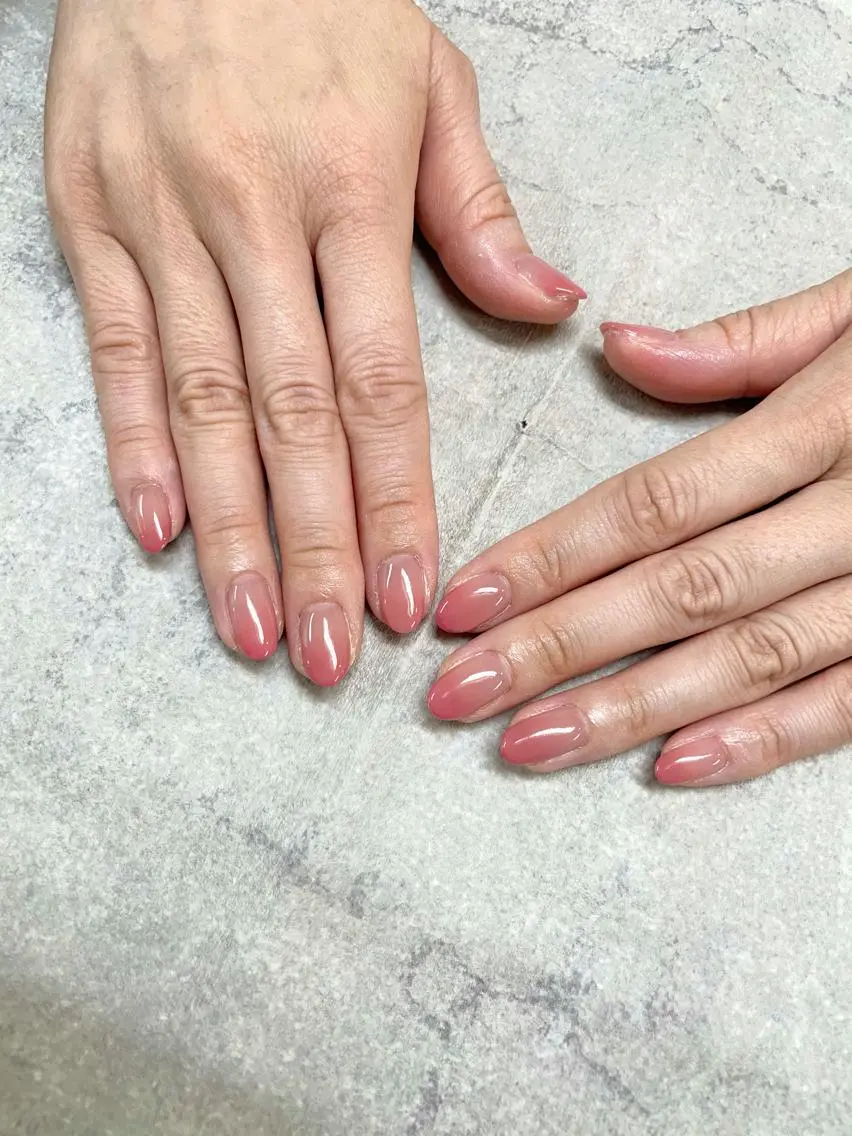 ネイル グラデーション ワンカラーネイル ピンク FASTNAIL PLUS 新宿店のネイルデザイン