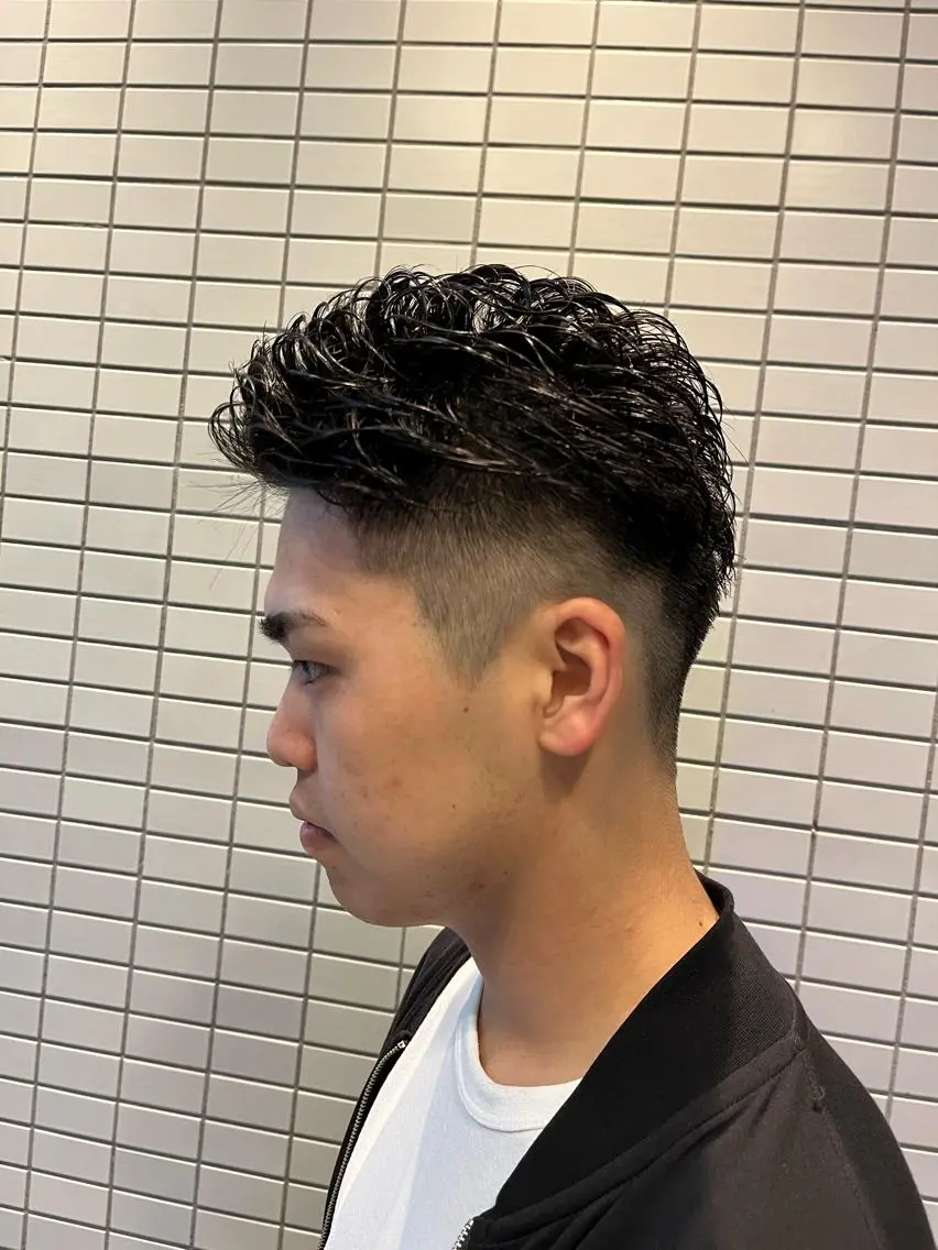 ショート メンズ カット パーマ トリートメント ヘアセット 🏆メンズヘア特化 🥇代表りんぺーのヘアスタイル