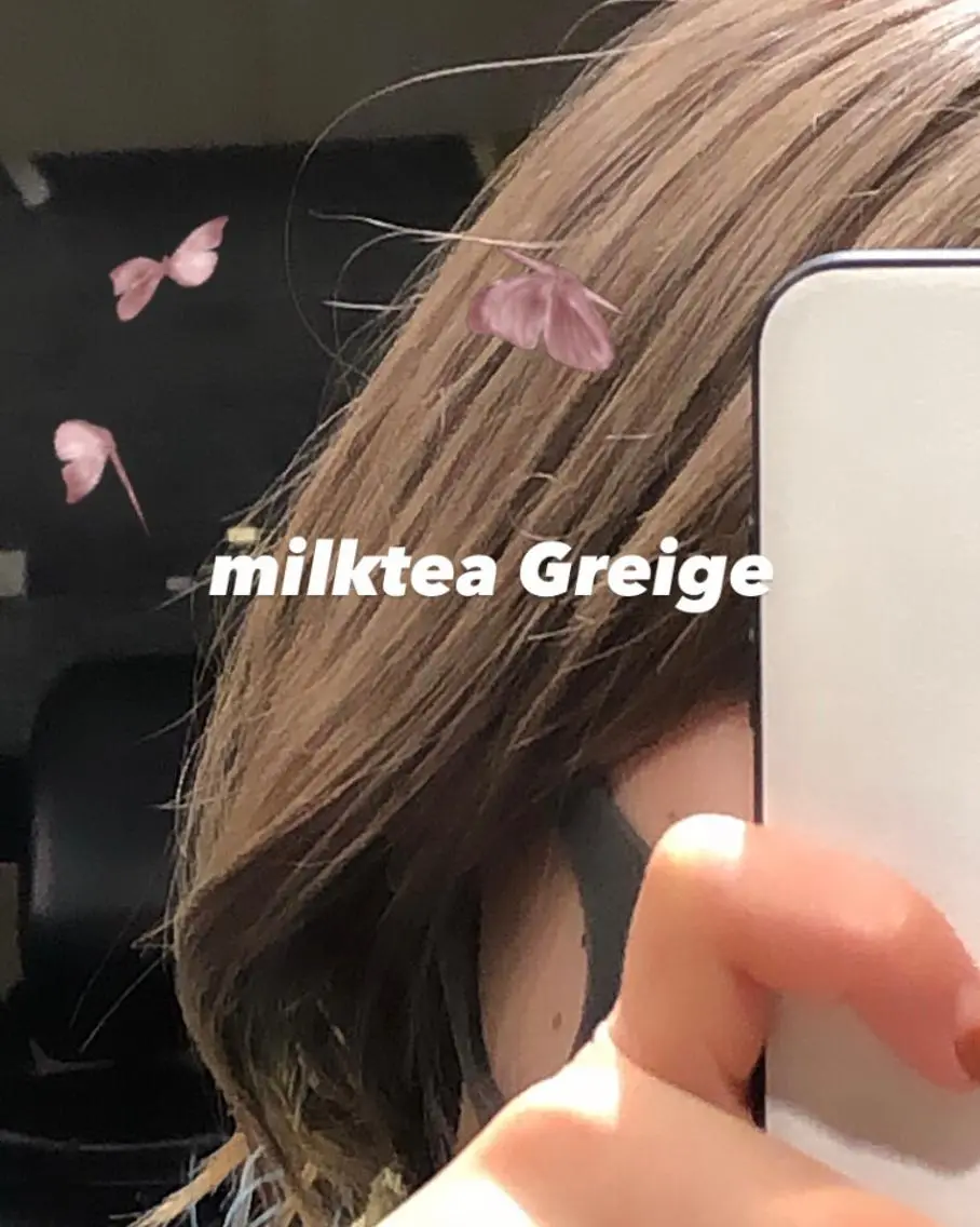 ミディアム カラー ヘアアレンジ 【柔らか透明感✨/ 似合せ前髪】大石葉月のヘアスタイル