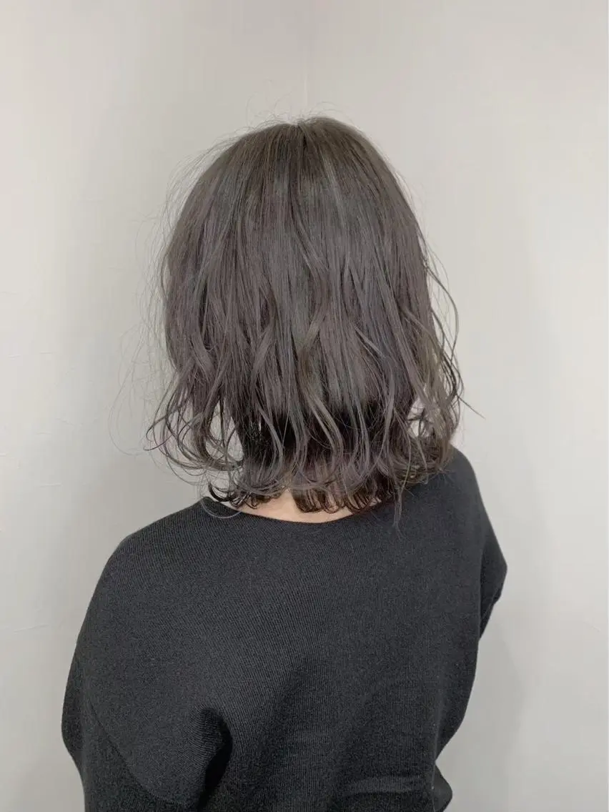 ミディアム 🩵髪質改善🩵 韓国ヘア🩵花澤みりのヘアスタイル