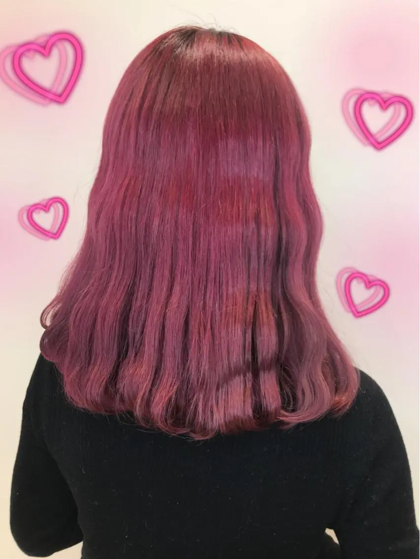 カラー ピンクカラー 新宿駅近♡個室 ♡関口三都季🌜のヘアスタイル