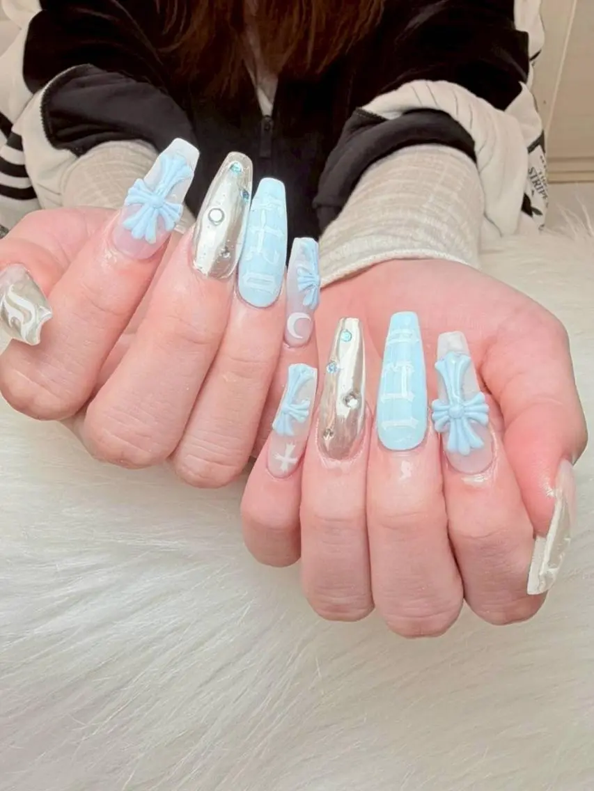 ネイル ジェルネイル 韓国ネイル パラジェル ワンホンネイル ハンドネイル Bijou by Mihana.*♱のネイルデザイン