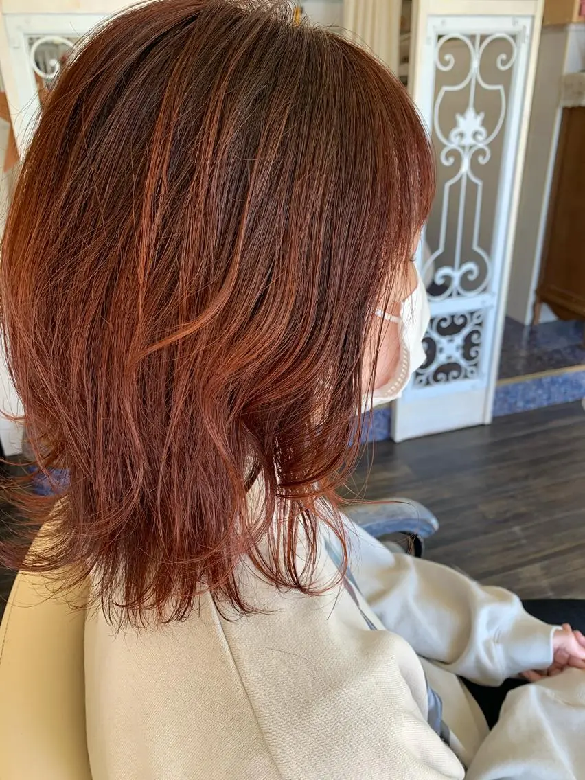 セミロング カラー ヘアカラー トリートメント ヘアセット 🌸スタイリスト 山浦美恵のヘアスタイル