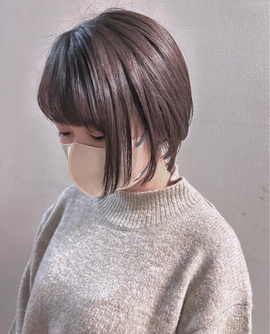 ショート ショートボブ ボブ ショートヘア 小顔カット 💛🤍U too e’s /店長🧸のヘアスタイル