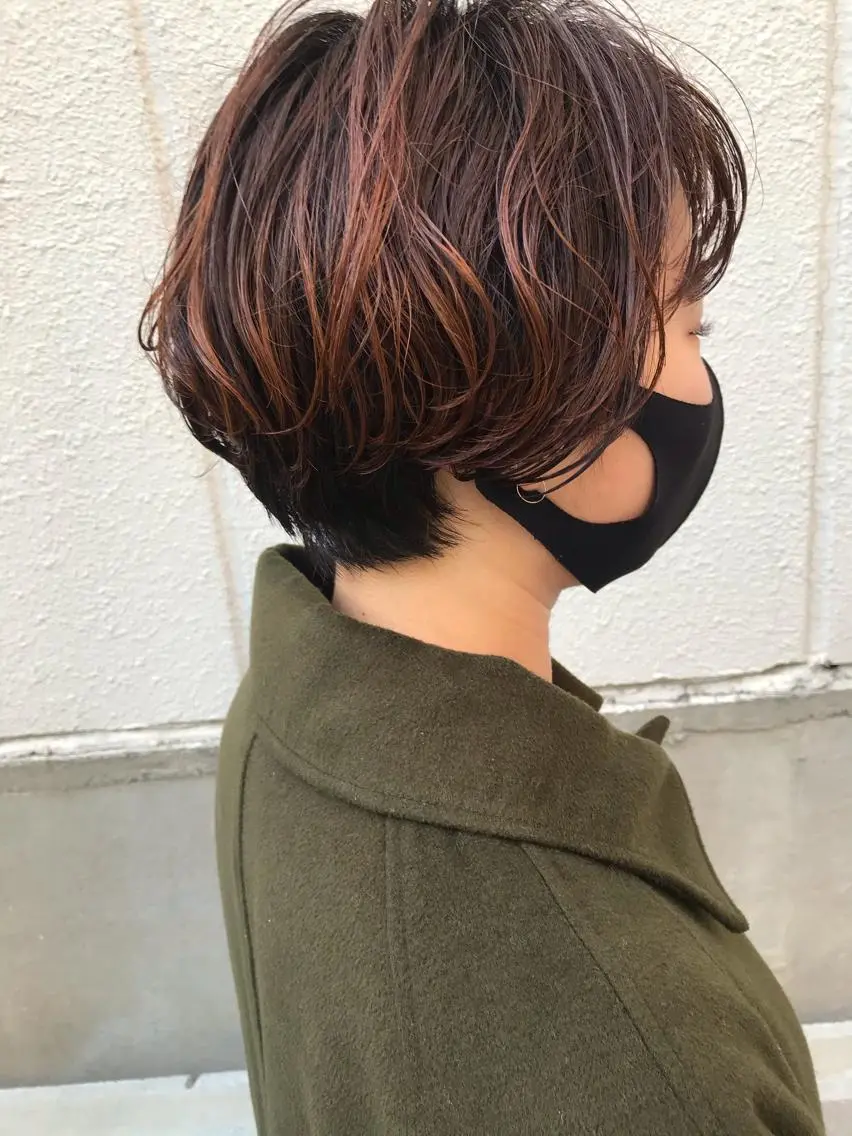 ショート カット パーマ トリートメント ayane⭐️ボブ・ ショート・パーマのヘアスタイル