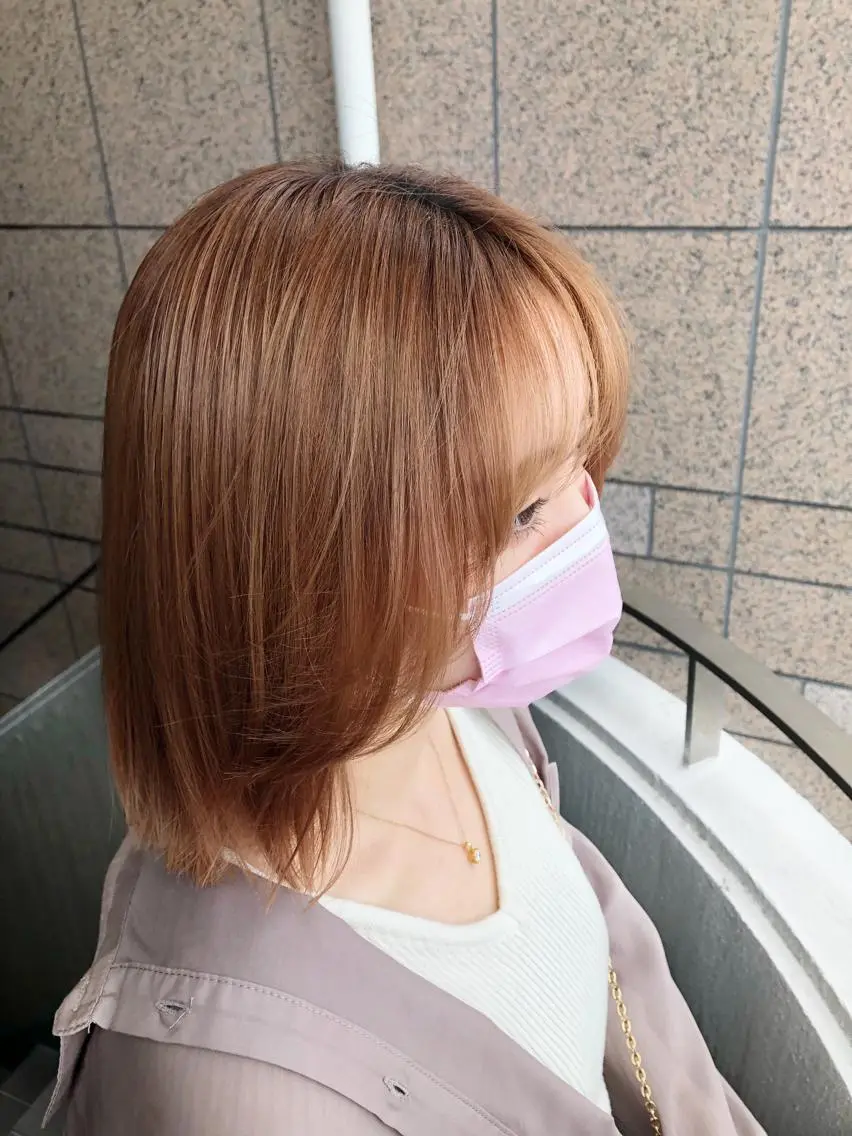 ミディアム カラーアンドケアリタ kitamuuuのヘアスタイル