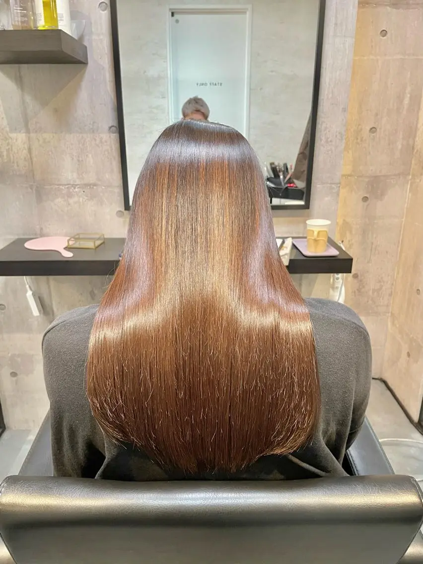 ロング カット トリートメント 👑髪質改善カラー 中垣斗希のヘアスタイル