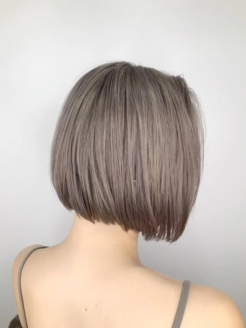 ショート カラー ブリーチ ケアブリーチ イルミナカラー トリートメント インナーカラー/ ストレート/奥野洸也のヘアスタイル