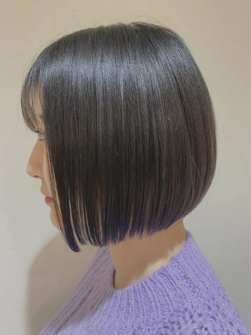 ショート ぱつっとボブ/ 小野あかねのヘアスタイル