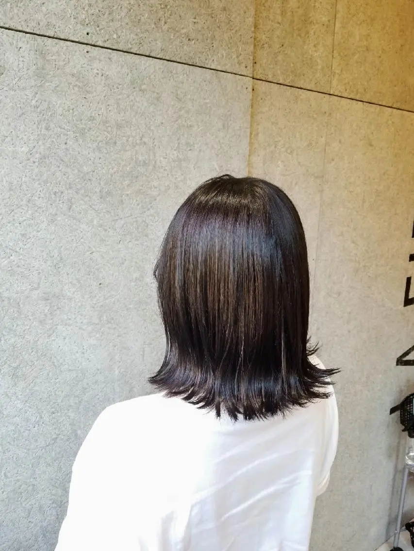 ミディアム カラー ブラウンカラー 🌿赤み消し/ 艶カラー落合　優🌿のヘアスタイル