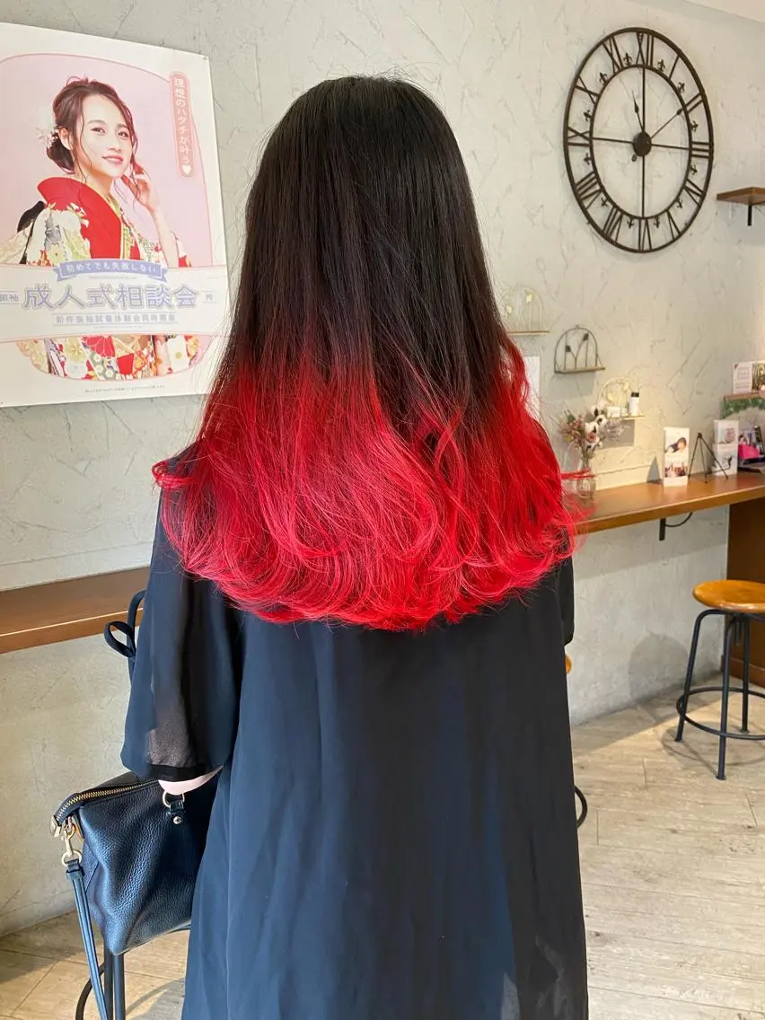 ミディアム カット ヘアカラー トリートメント 日野 和也のヘアスタイル