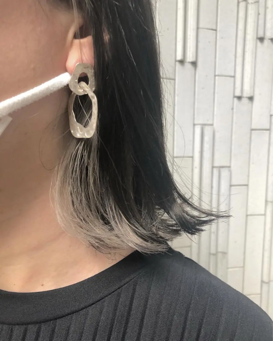 ショート カラー ベージュカラー ブリーチ ホワイトベージュ ヘアカラー トリートメント 🍊新宿南口🍊 ERINAのヘアスタイル