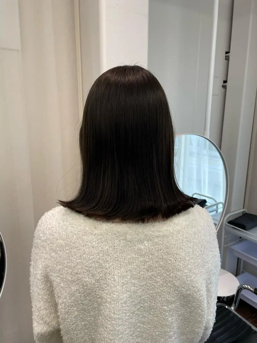 ミディアム カラー カット ヘアカラー トリートメント レイヤーカット🎀 kanaのヘアスタイル