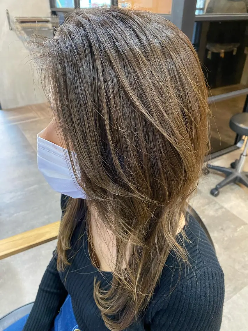 ロング カット ヘアカラー トリートメント sail hairのヘアスタイル