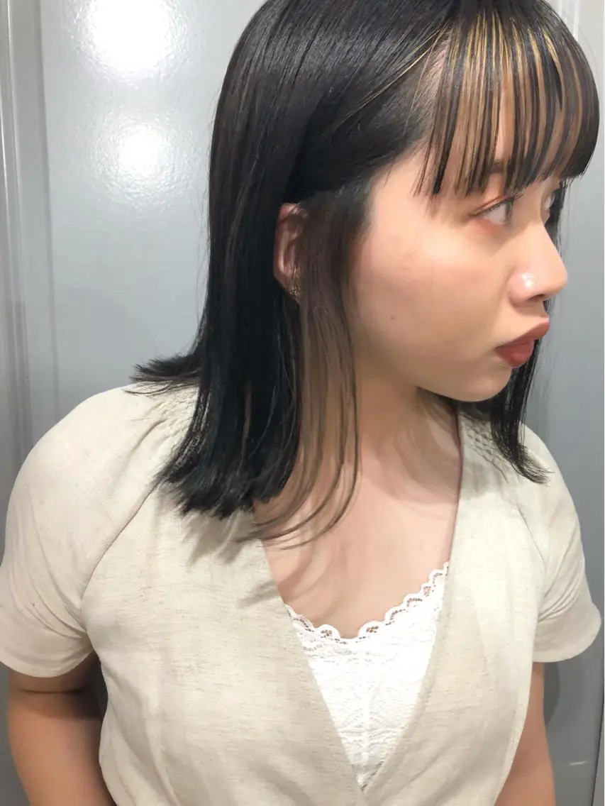セミロング カラー Pia ツボイ ケイタのヘアスタイル