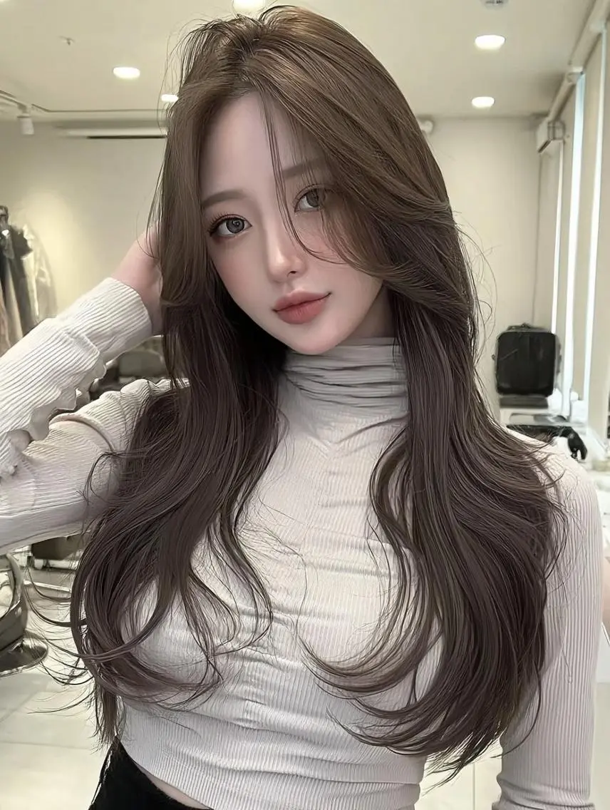 セミロング デート レイヤーカット 似合わせカット カット ヘアカラー トリートメント りきと🌈髪質改善/ 秋髪/艶カラーのヘアスタイル