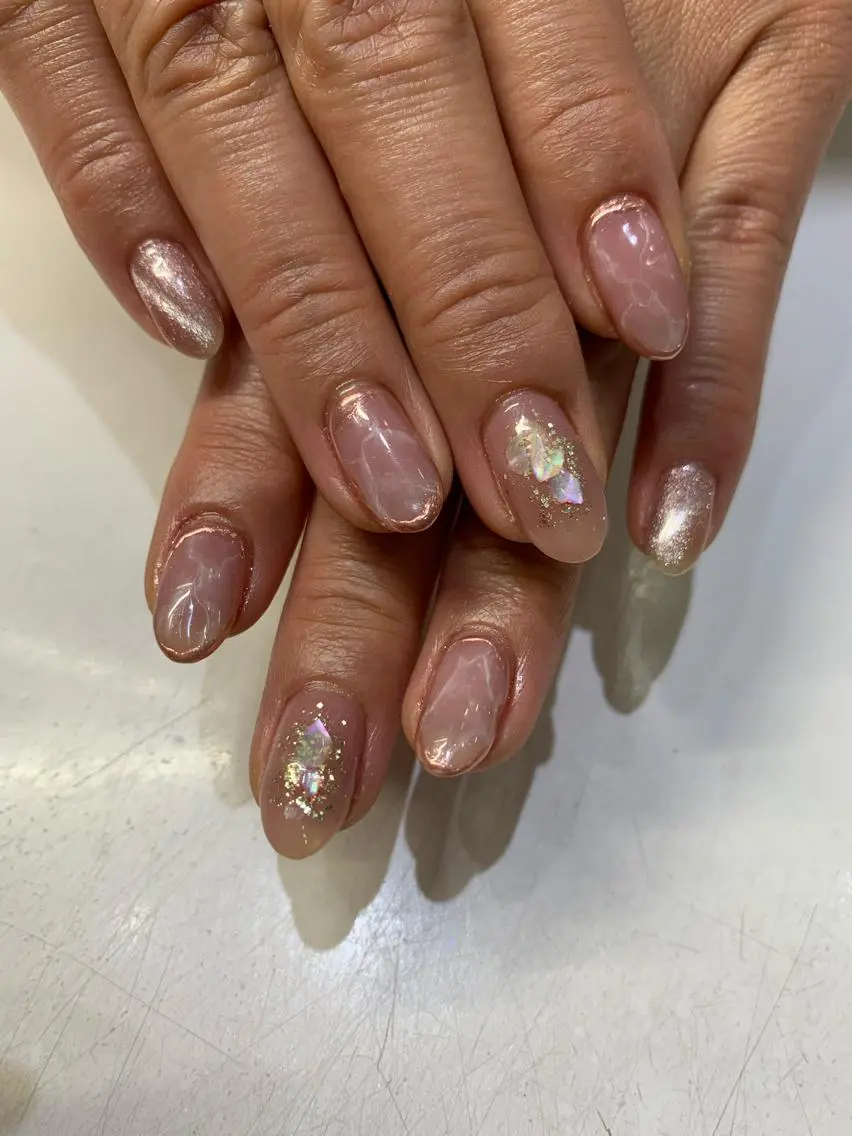 ネイル 持ち込み ニュアンスネイル Nail Salon Momoのネイルデザイン