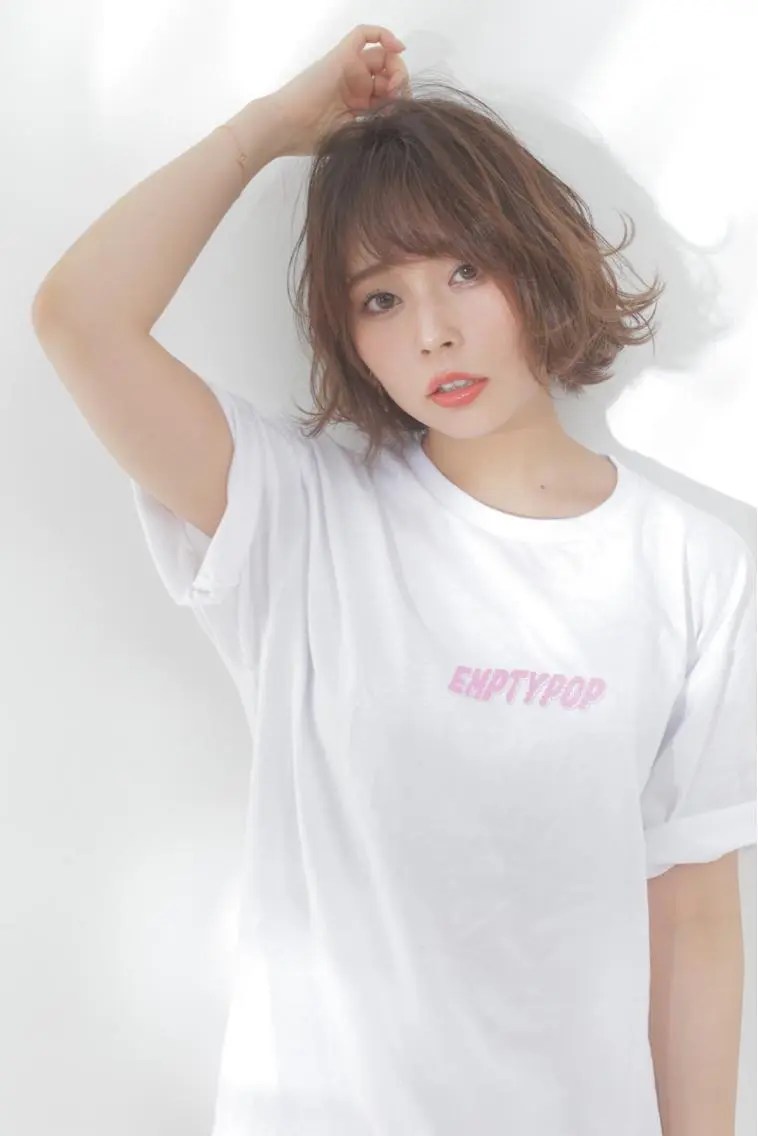 ミディアム ショートボブ ボブ カット パーマ Lee 甲子園のヘアスタイル
