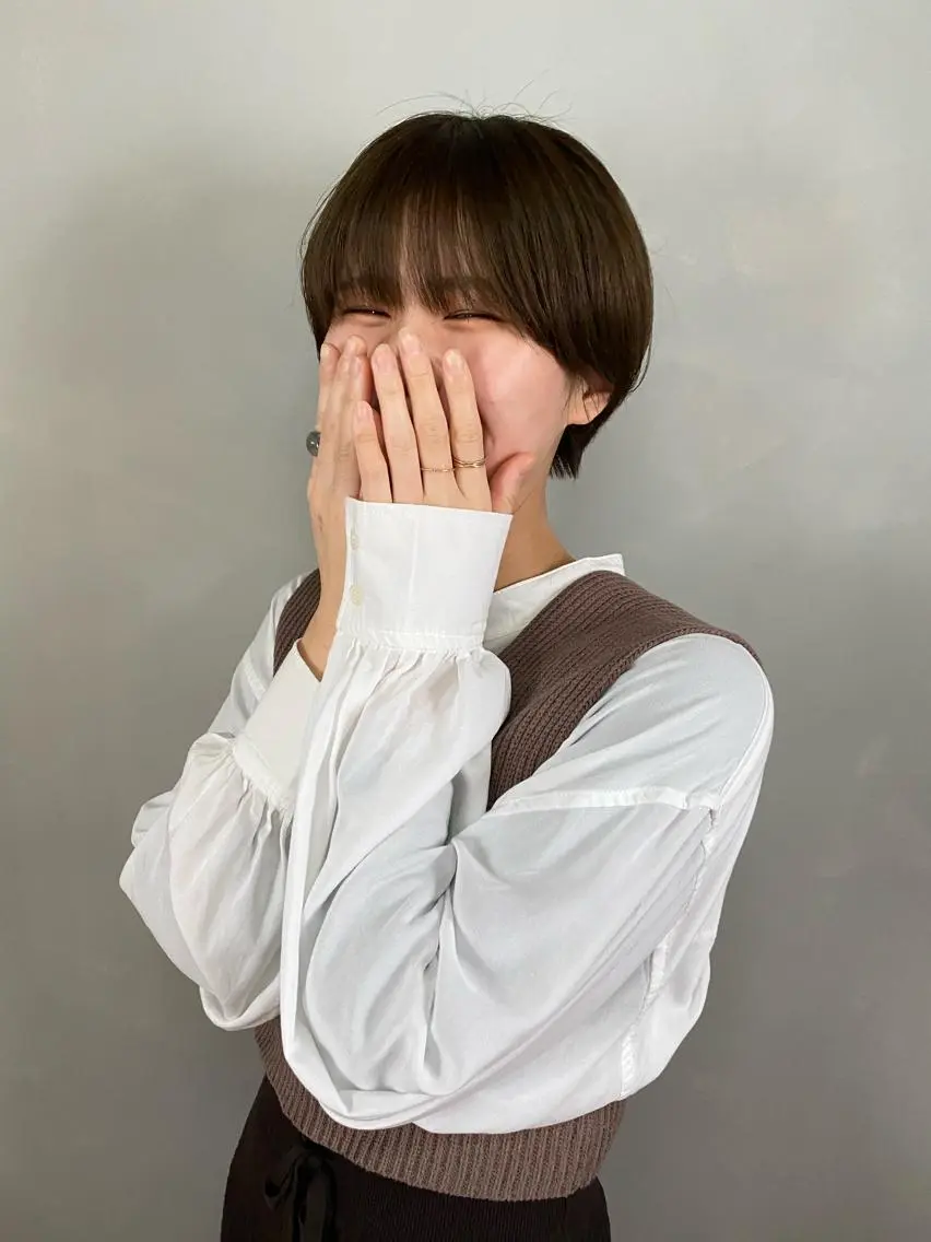 カラー ベージュカラー ブラウンカラー オリーブベージュ オリーブブラウン オリーブカラー 松谷 美和のヘアスタイル
