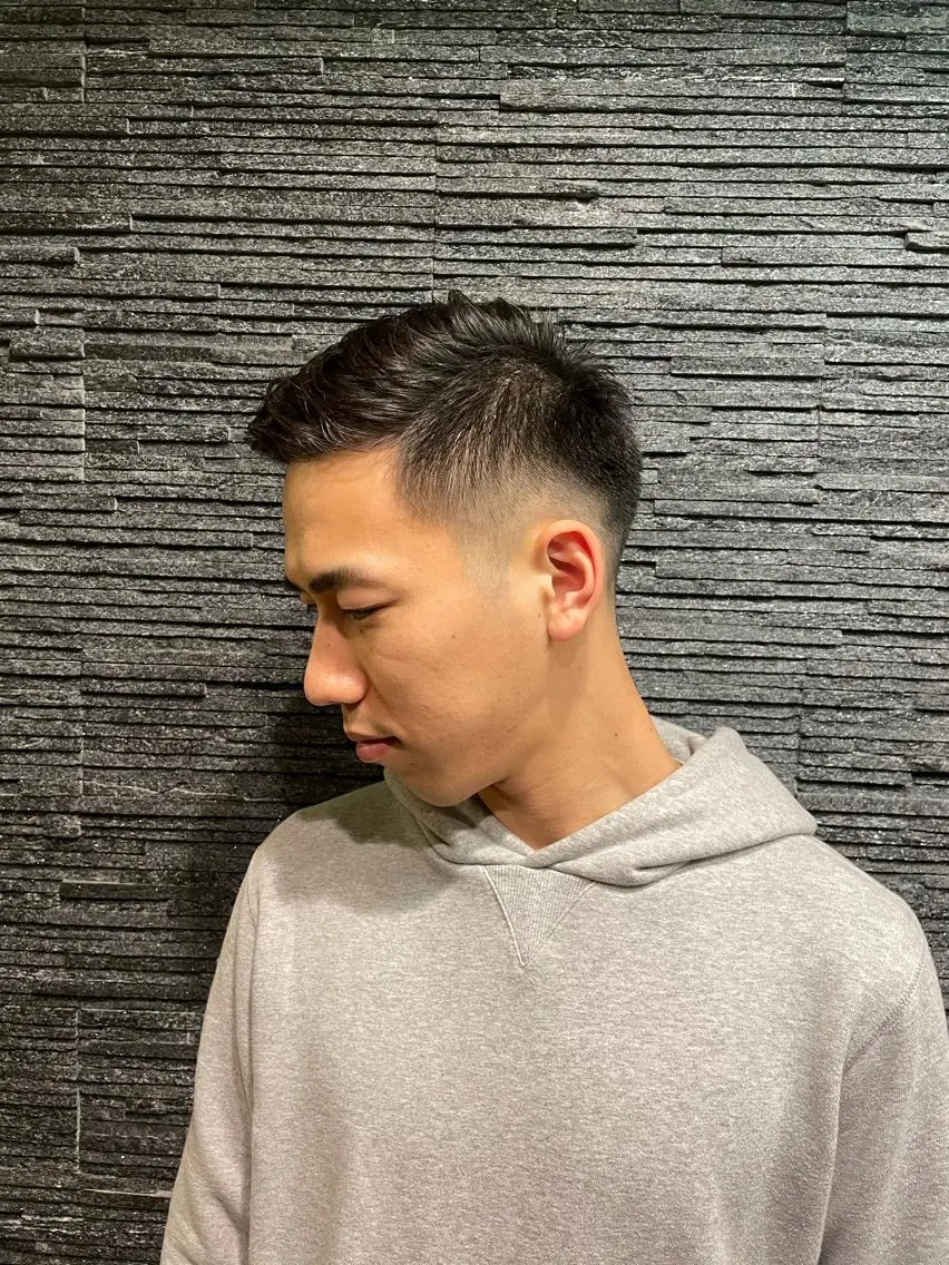 ショート パーマ メンズ 野川 純麗のヘアスタイル