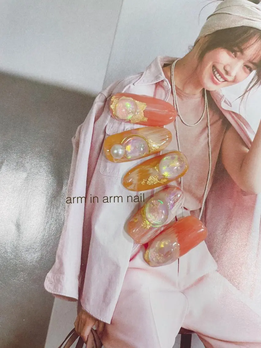 ネイル arm in arm ︎✿Yamamotoのマツエク・マツパデザイン