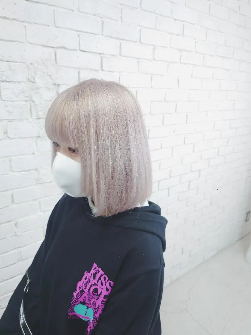 ショート カラー ブリーチ トリートメント ヘアカラー トリートメント 艶髪✨ブリーチ職人 yasuのヘアスタイル