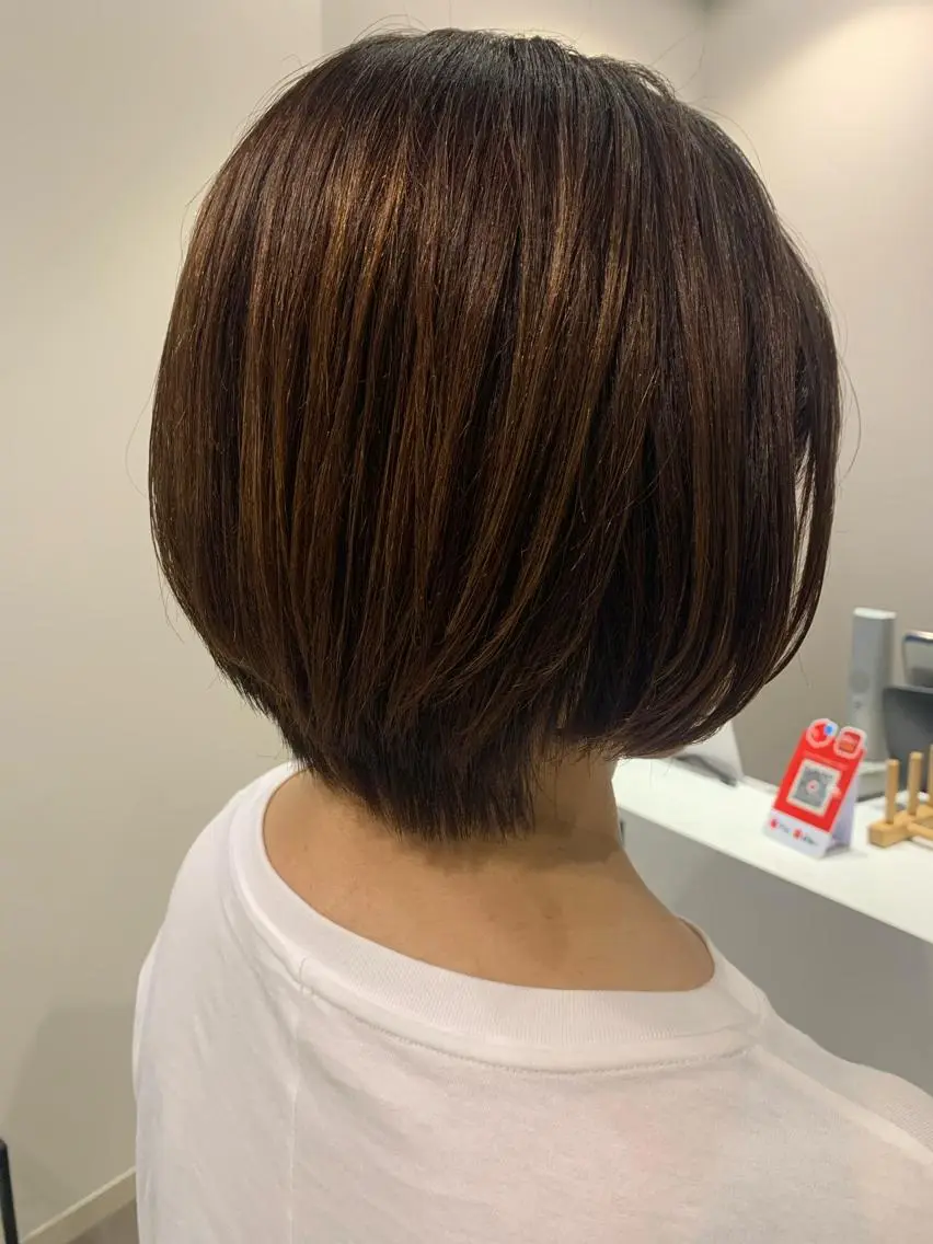 ショート パーマ ショートボブ ボブ ショートヘア 縮毛矯正 店長/骨格診断/美髪 髪質改善/松若　優のヘアスタイル