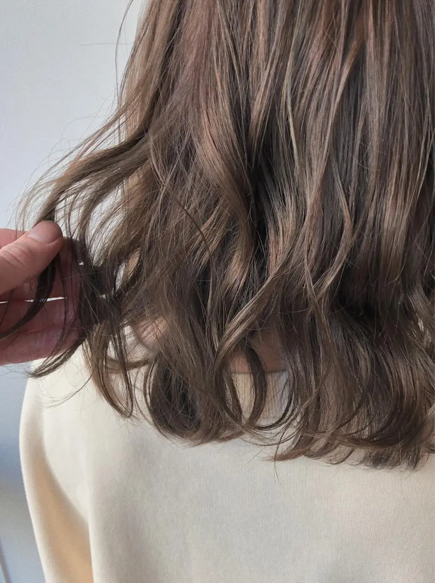 ミディアム カラー 長井 徹行のヘアスタイル