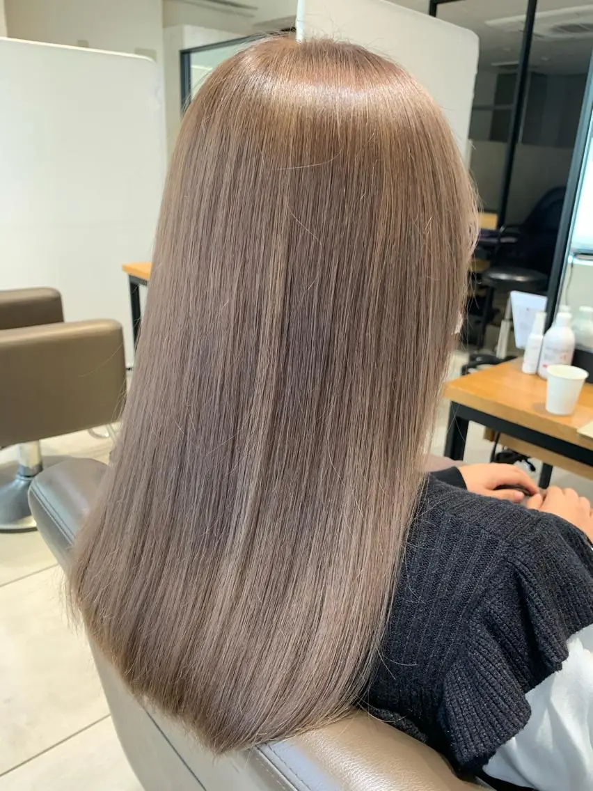 ロング カラー 乾かすだけでまとまる /髪質改善西村涼太のヘアスタイル
