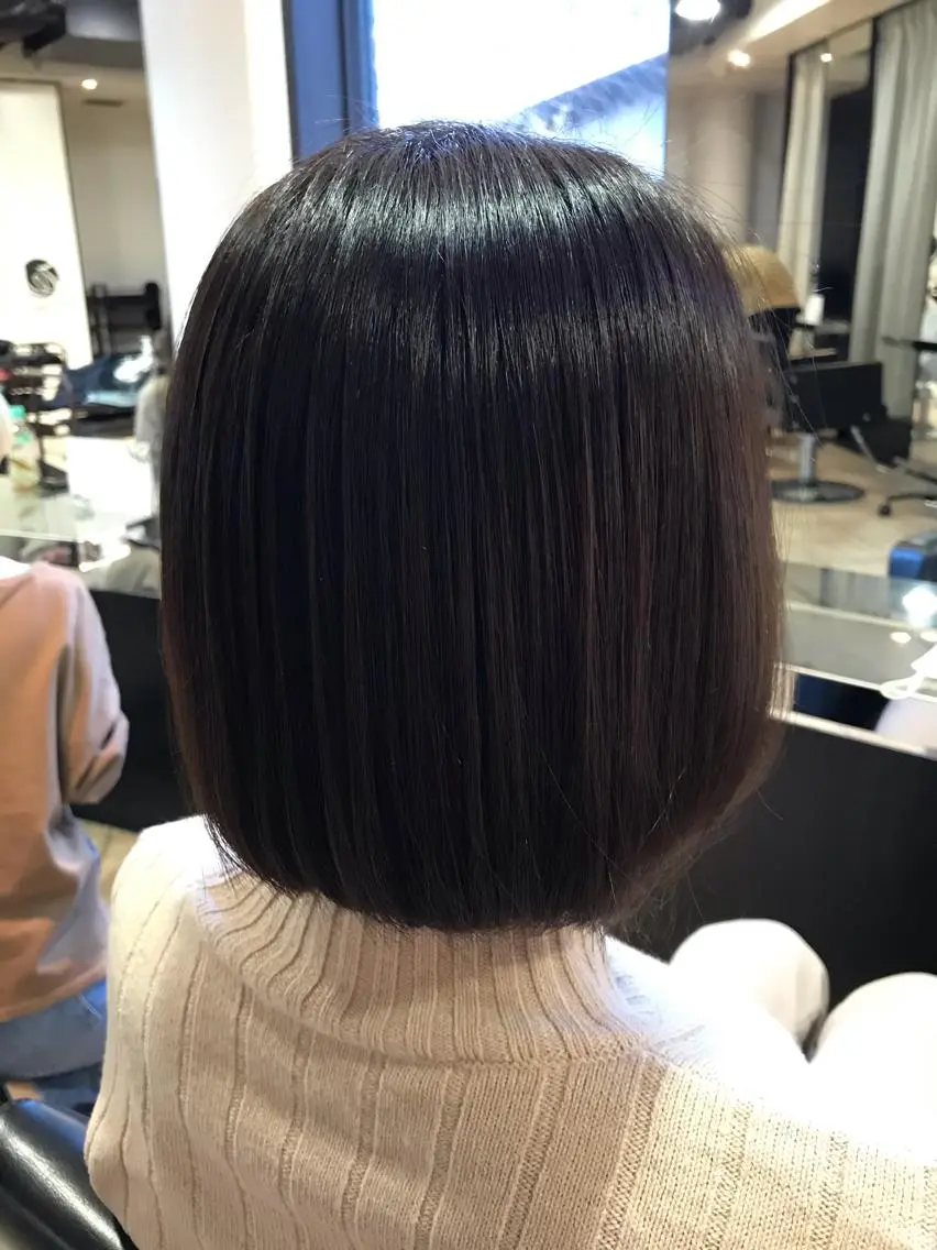 ショート ボブ トリートメント 酸性ストレート 川崎 龍馬のヘアスタイル