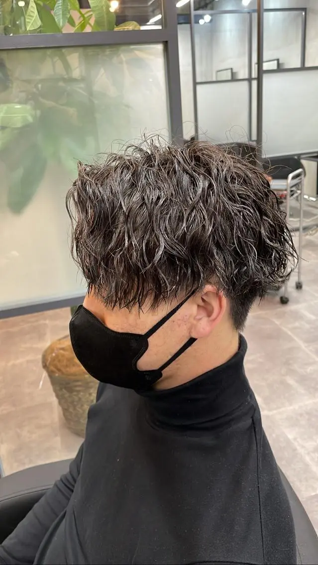 パーマ メンズ メンズパーマ スパイラルパーマ カット パーマ ALLEN hair 京橋店のヘアスタイル