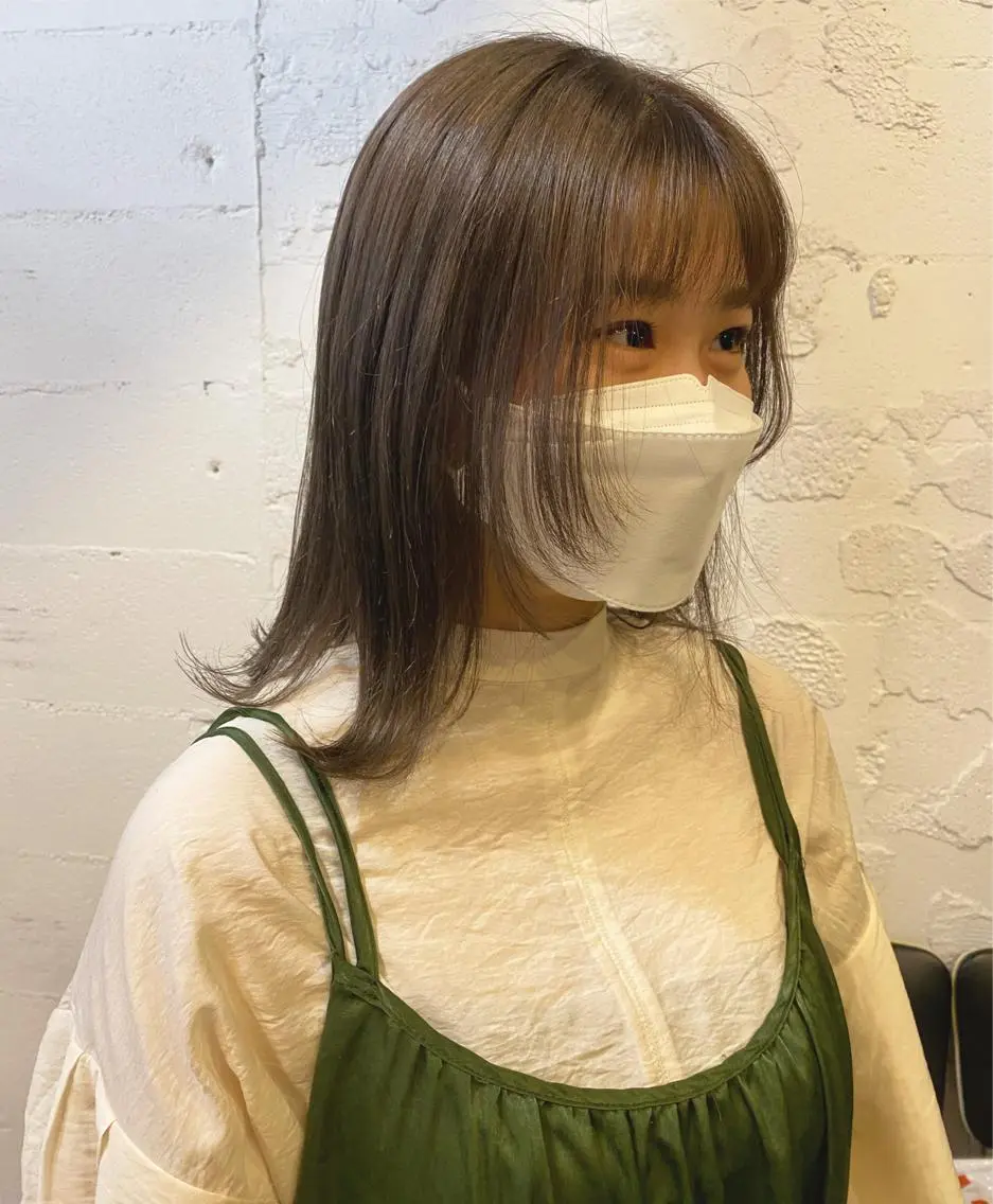 ミディアム カラー カット ヘアカラー トリートメント 柔らかいcolor 🌿harukaのヘアスタイル