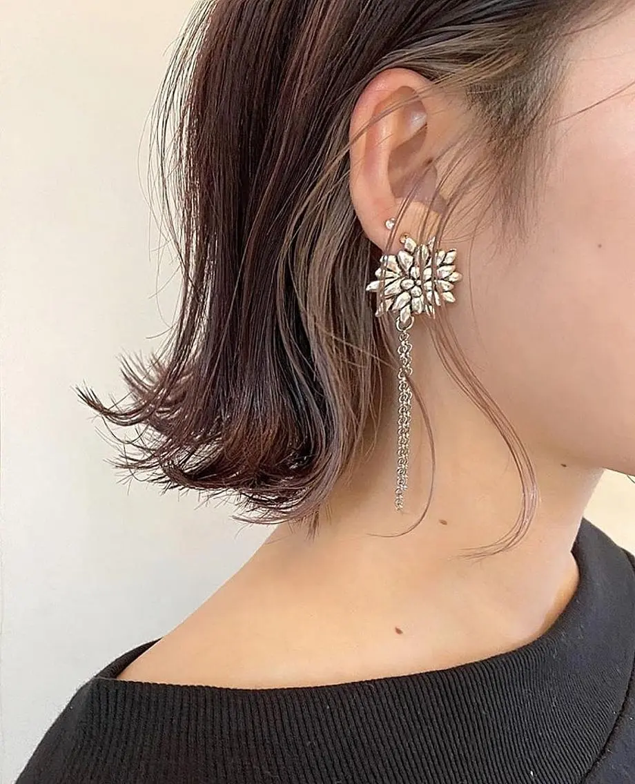 ミディアム 山下 翔のヘアスタイル