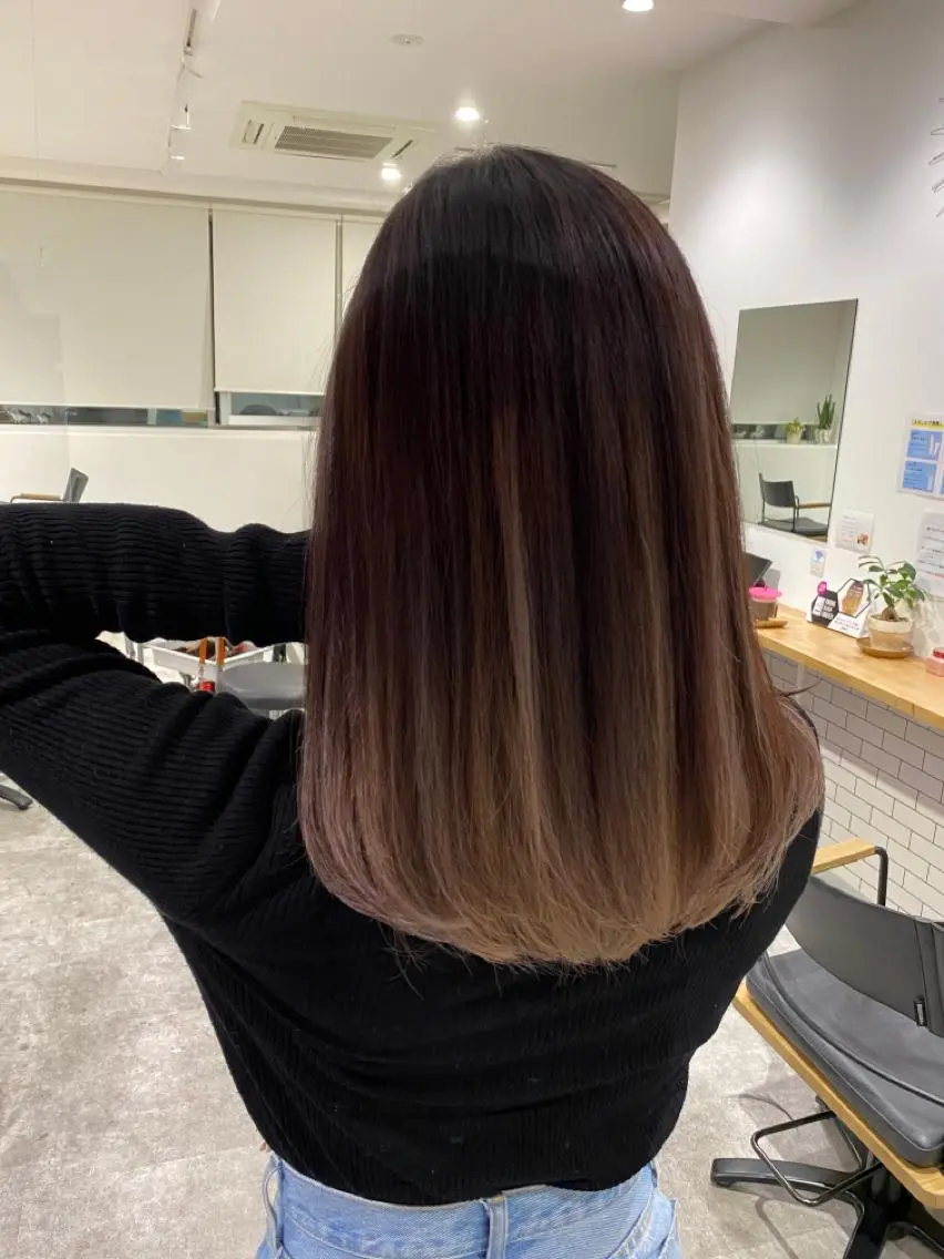 ミディアム カラー カット ヘアカラー トリートメント JILBLAN京都 ショート/ハイライトのヘアスタイル