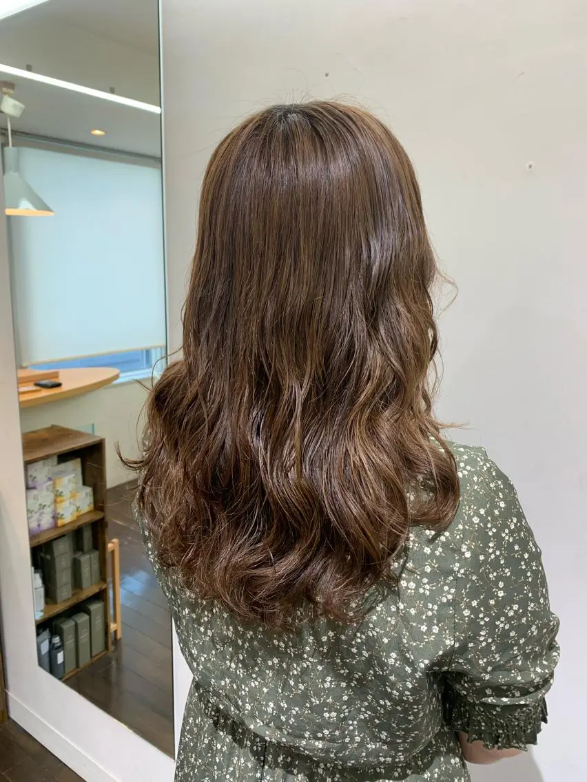 パーマ デジタルパーマ🫧 韓国風ヘア🫧サクラのヘアスタイル