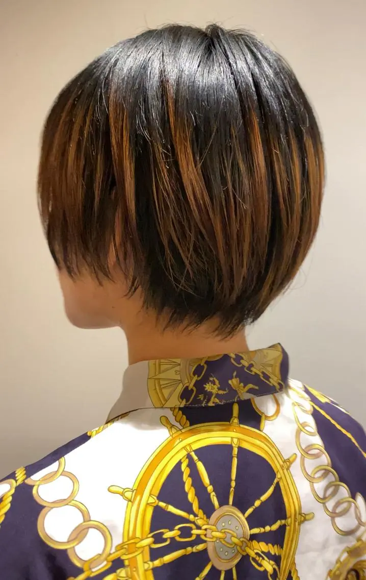 ショート ショートヘア 岩尾 萌々子のヘアスタイル