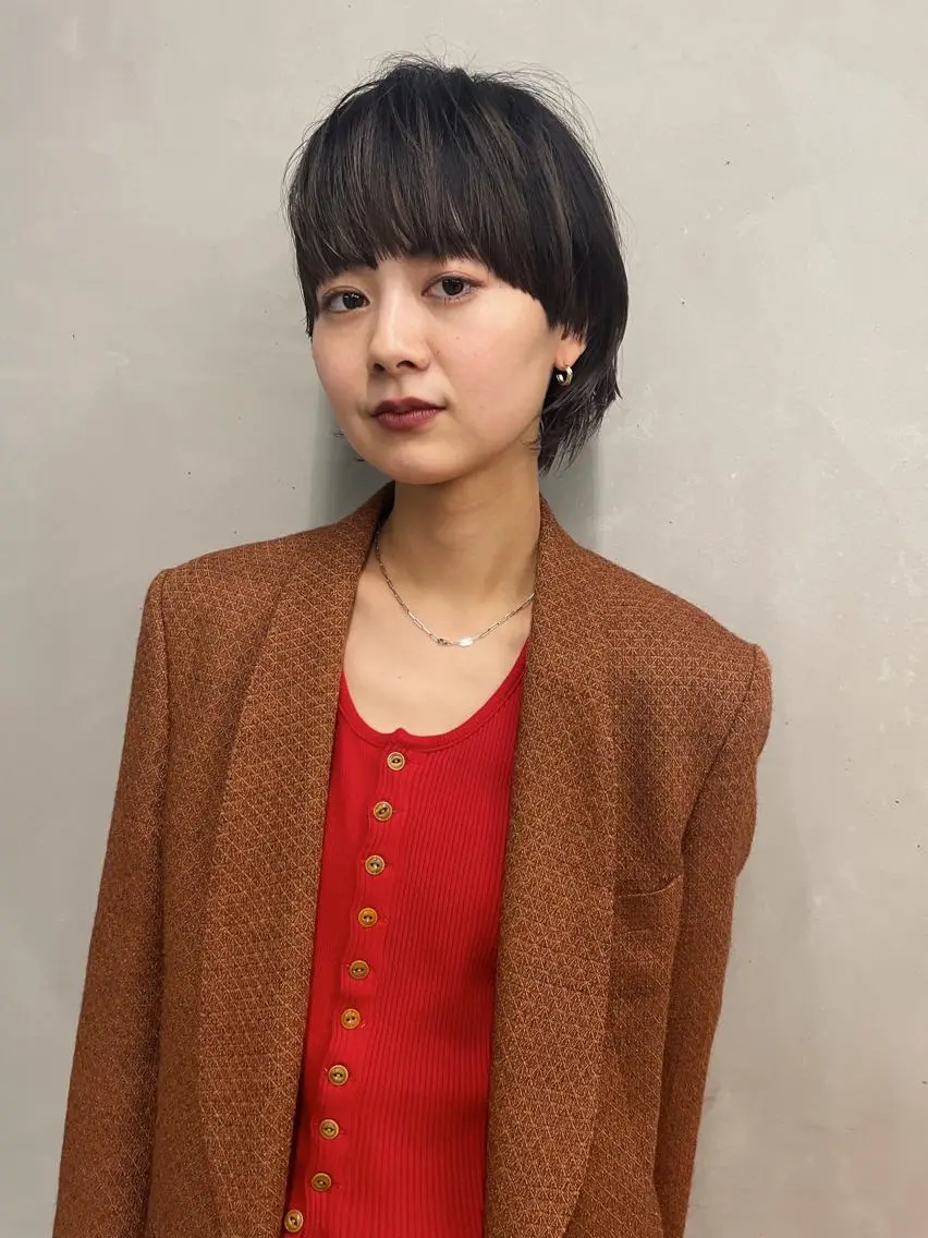 ショート カラー ショートヘア カット ヘアカラー トリートメント センスをお届けします 大谷将生infpのヘアスタイル