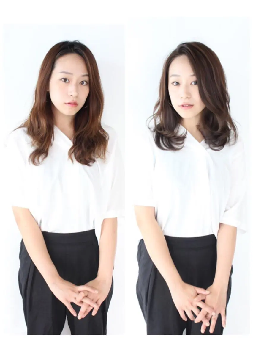 セミロング 河野 薫のヘアスタイル