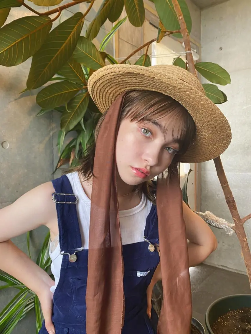 ミディアム カラー パーマ ヘアアレンジ メンズ キッズ ネイル マツエク・マツパ モリモト サナのヘアスタイル