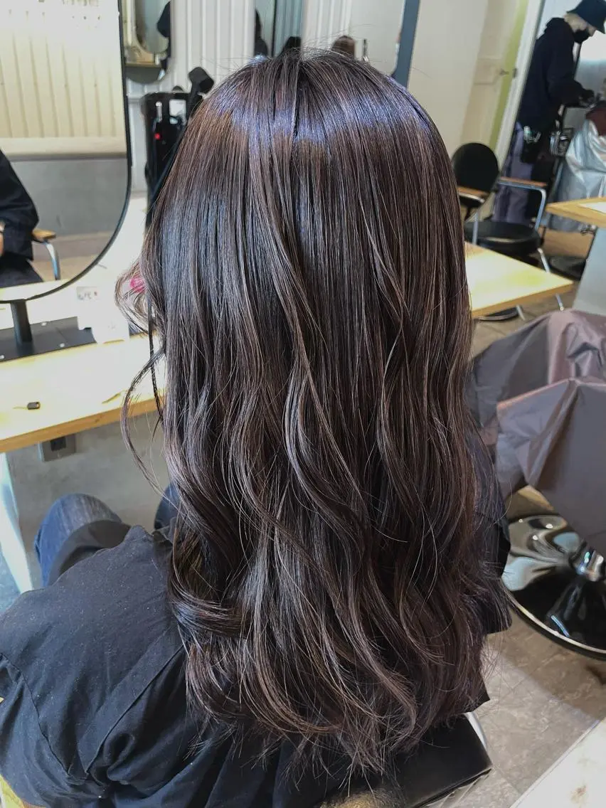 カラー 💘韓国レイヤー上 品カラーruru💘のヘアスタイル
