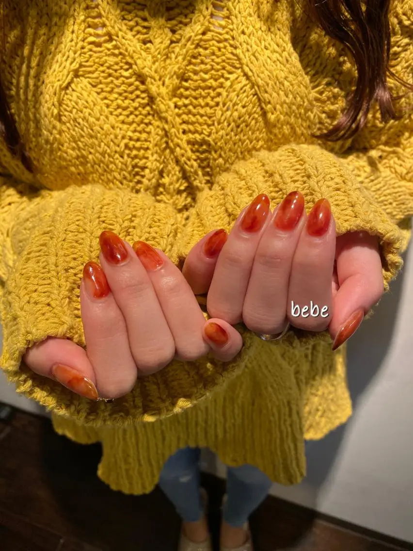 ネイル べっ甲ネイル ハンドネイル Ann nailのネイルデザイン