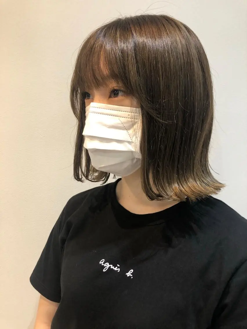 ミディアム 韓国風ヘア ⭐️艶髪⭐️髪質改善 newi町田 山本のヘアスタイル