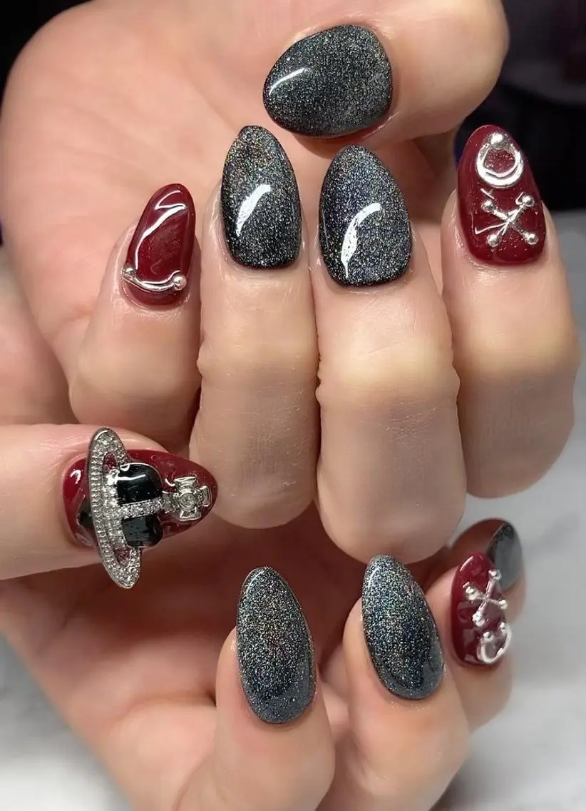 ネイル 長さ出し ジェルネイル 韓国ネイル マグネットネイル 持ち込み ハンドネイル Nail&eye Belire 新宿のネイルデザイン