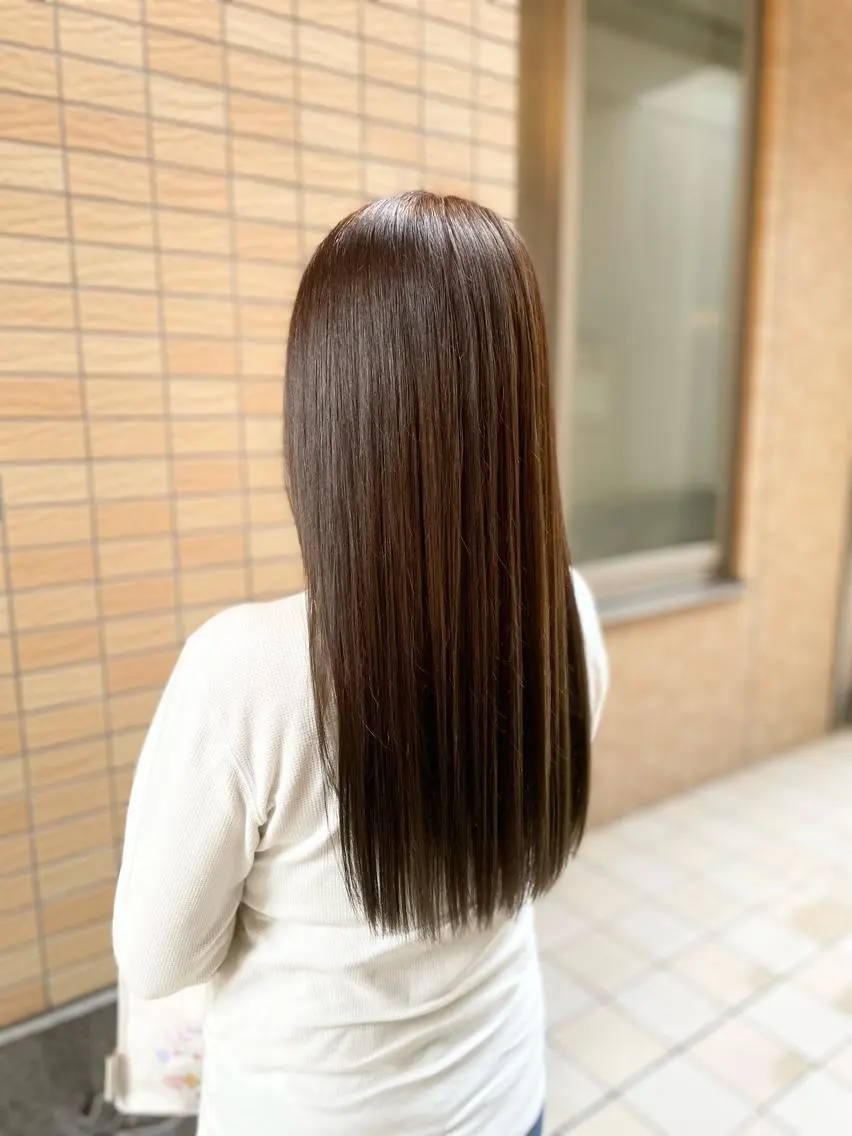 ロング トリートメント MIKU ナチュラルヘア✂️✨のヘアスタイル