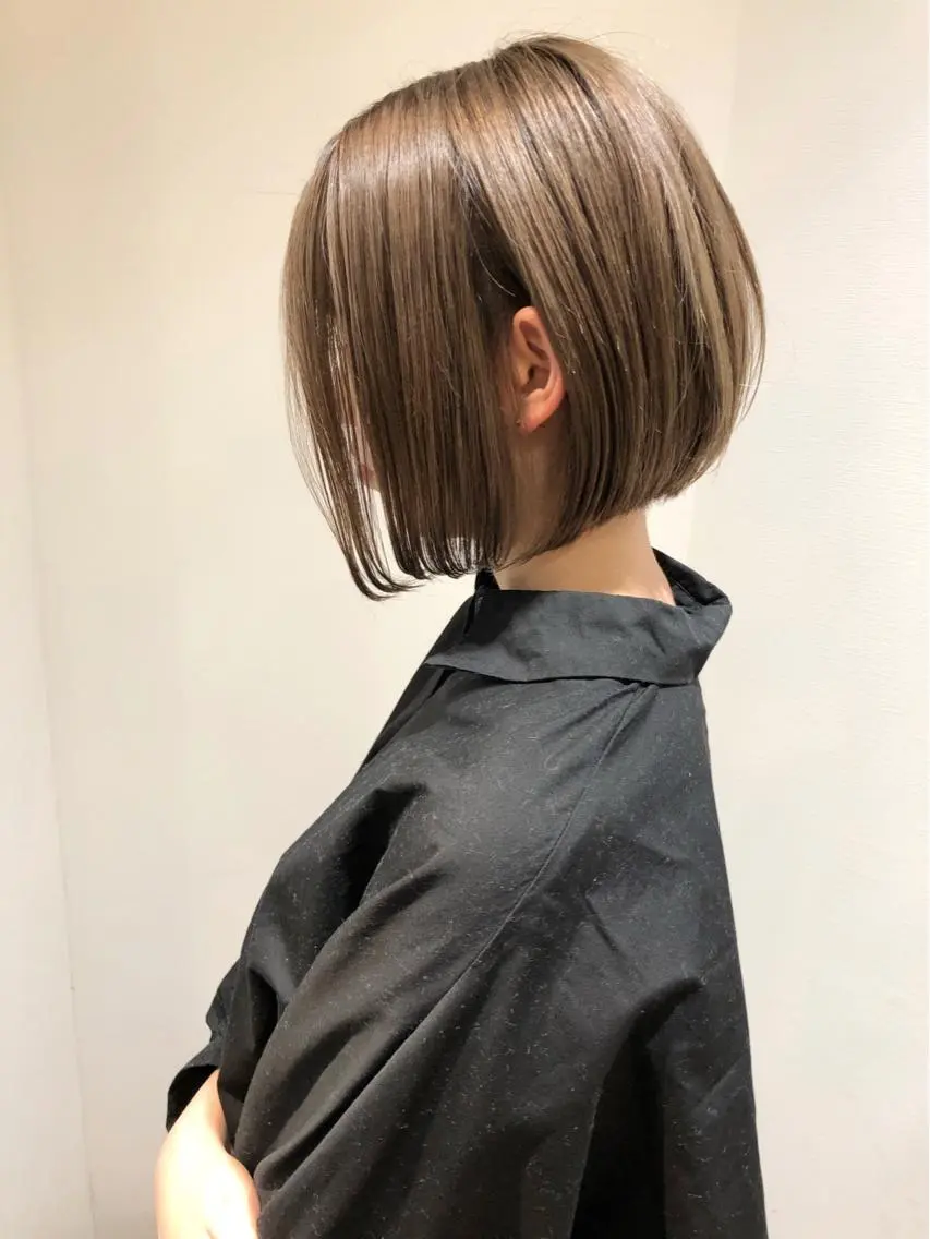 ショート カラー ハイトーンカラー ボブ ショートヘア カット ヘアカラー ディレクター ノナカのヘアスタイル