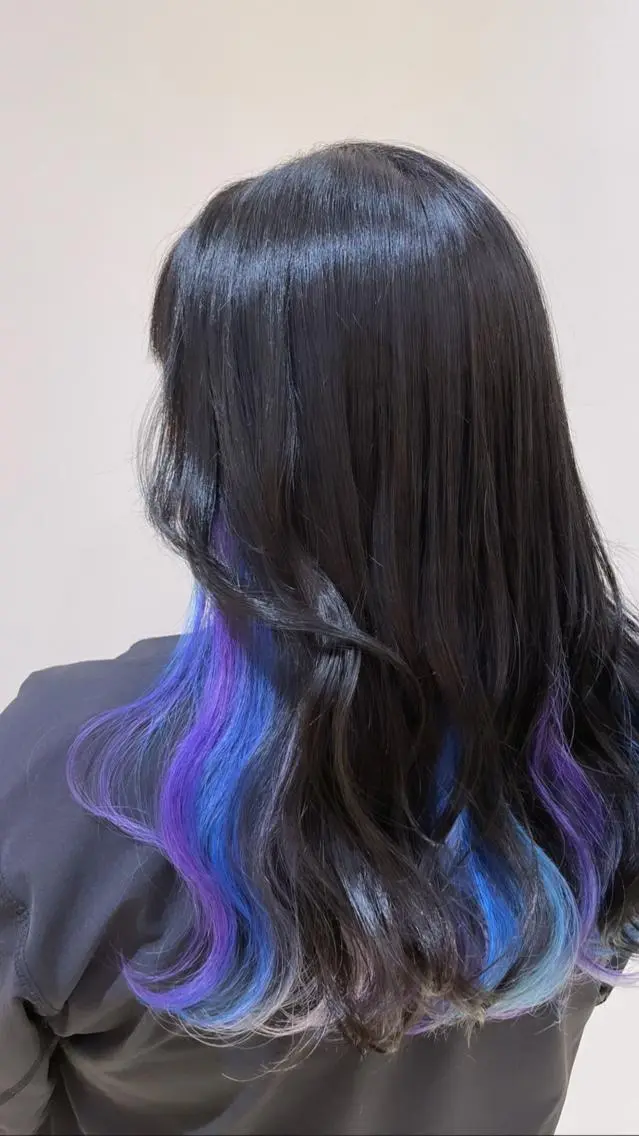 ロング ヘアカラー トリートメント 池田 早穂のヘアスタイル