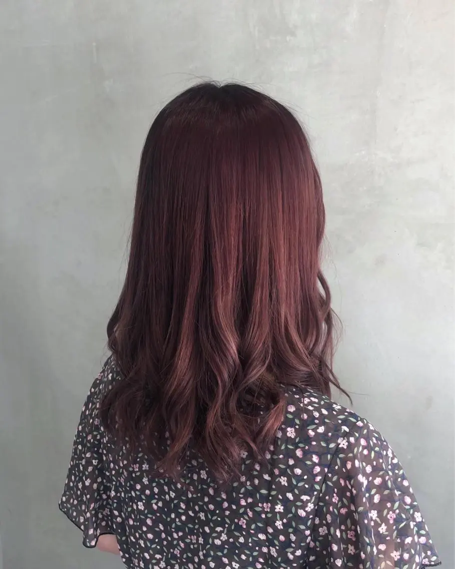 ミディアム カラー ヘアアレンジ ヘアカラー トリートメント ヘアセット TOKI /透明感/原宿のヘアスタイル